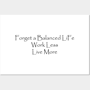 Life Balance Posters and Art